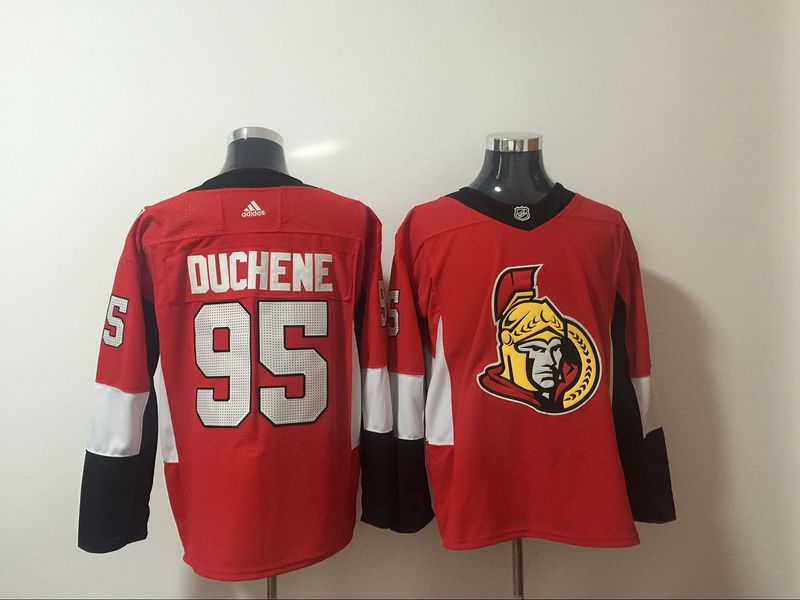 Men Ottawa Senators #95 Duchene Red Hockey Stitched Adidas NHL Jerseys